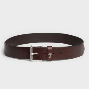 CLASSIC BELT METAL in Leather Dark Brown