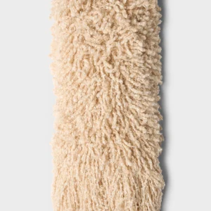 BOUCLE SCARF in Wool Blend Cream