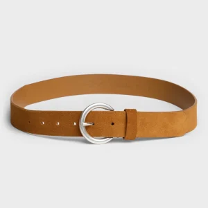 Timeless Italian Suede Belt in Tobacco