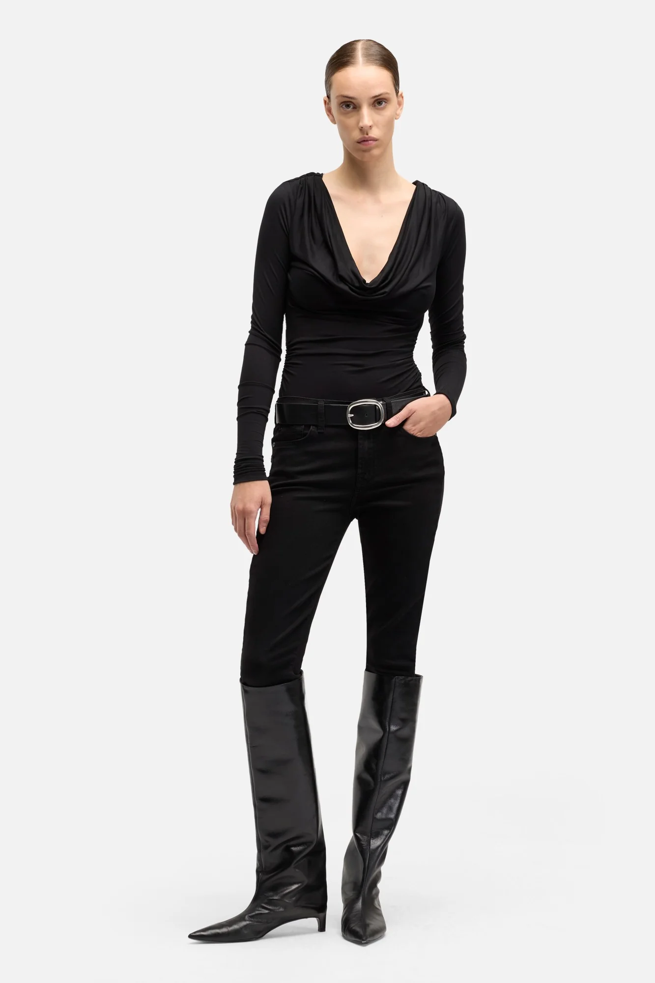 B(air) Ankle Skinny in Rinsed Black - Image 2