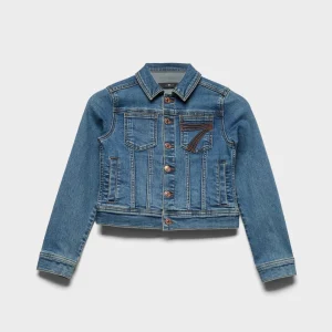 GIRLS MINI ADI TRUCKER JACKET in Luxe Vintage Sea Level