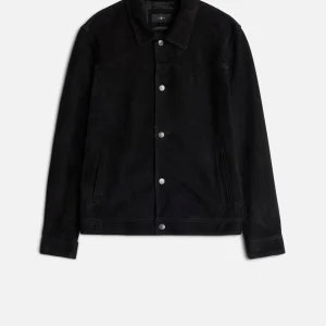 Suede Western Jacket in Black
