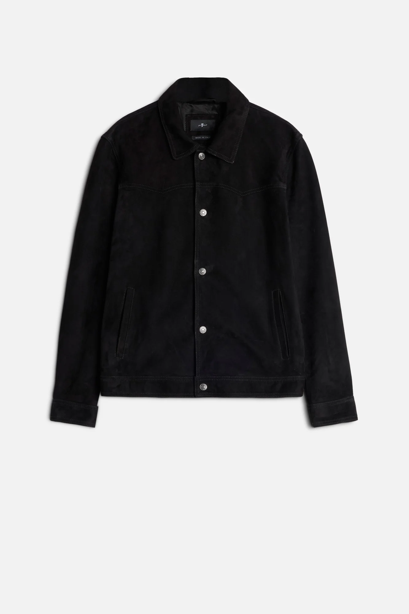 Suede Western Jacket in Black