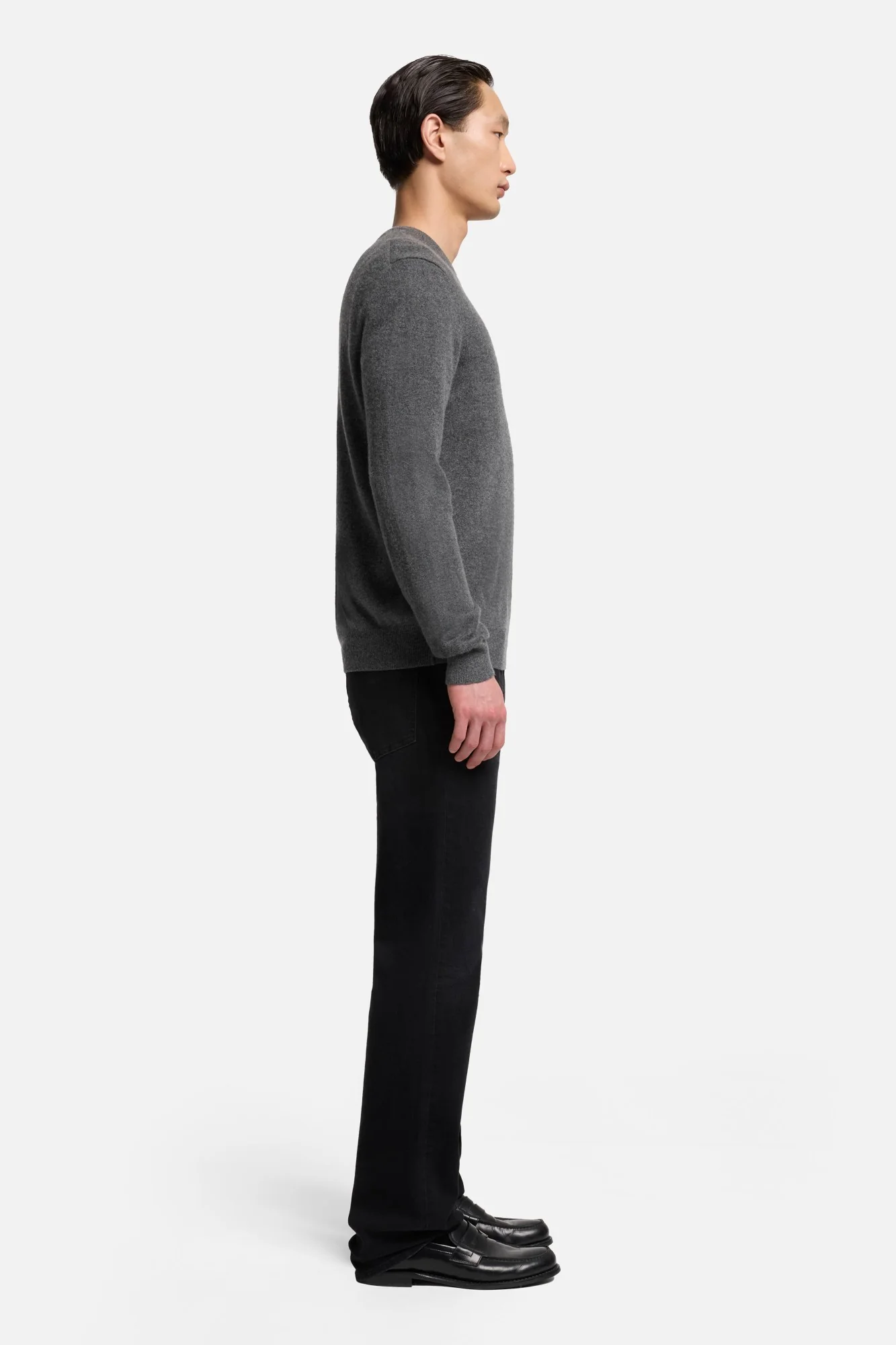 Cashmere Crewneck Sweater In Korat - Image 6