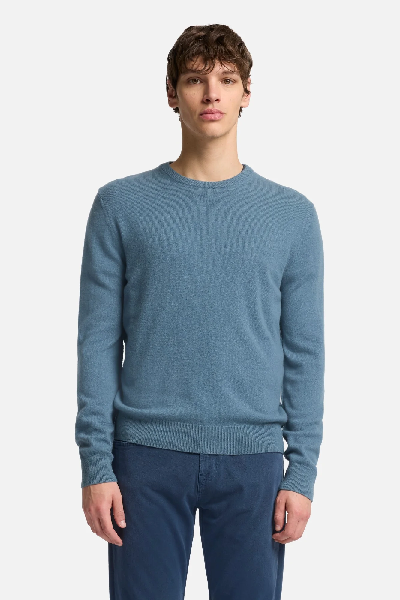 Cashmere Crewneck Sweater In Titan - Image 3