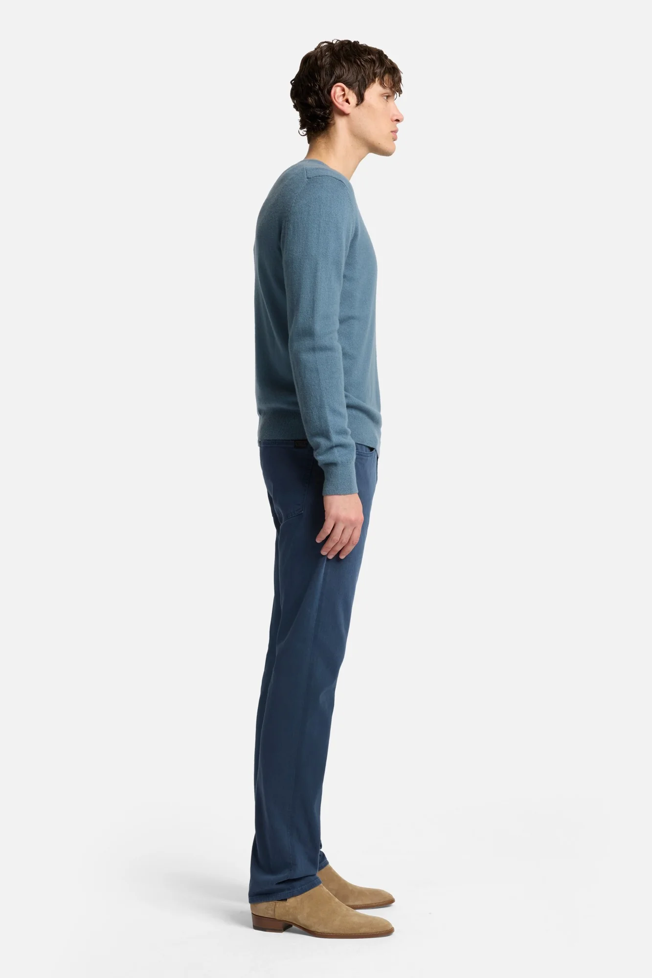 Cashmere Crewneck Sweater In Titan - Image 6