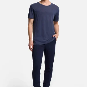 Featherweight Cotton Tee in Navy