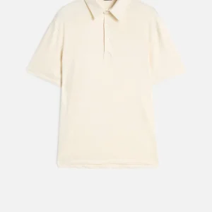 Linen Polo in White