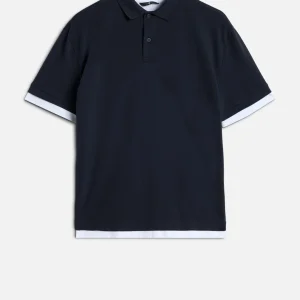 DOUBLE LAYER POLO in Midnight