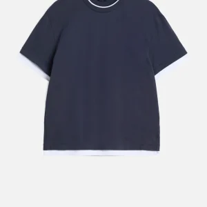 DOUBLE LAYER TEE in Midnight