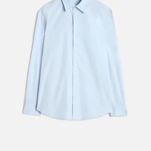 Long Sleeve Poplin Shirt in Sky Blue