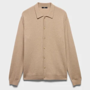 BUTTON POLO in Cashmere Oat