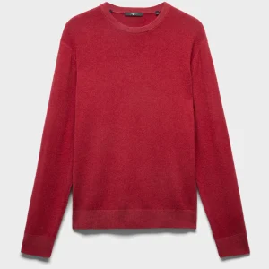 CREWNECK SWEATER in Wool Burgundy