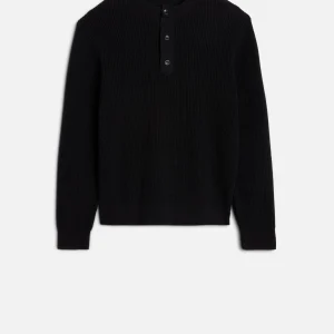 Henley Sweater in Black