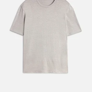 Linen Tee in Steel Grey