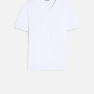 Luxe Performance V-Neck Tee in White
