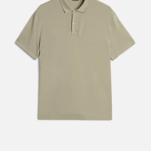 SHORT SLEEVE POLO in Lyocell Army