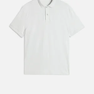 SHORT SLEEVE POLO in Lyocell White