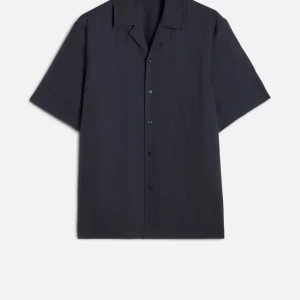 Lyocell Camp Shirt in Navy