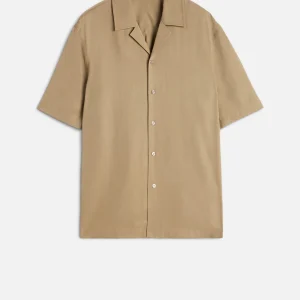 Lyocell Camp Shirt in Taupe