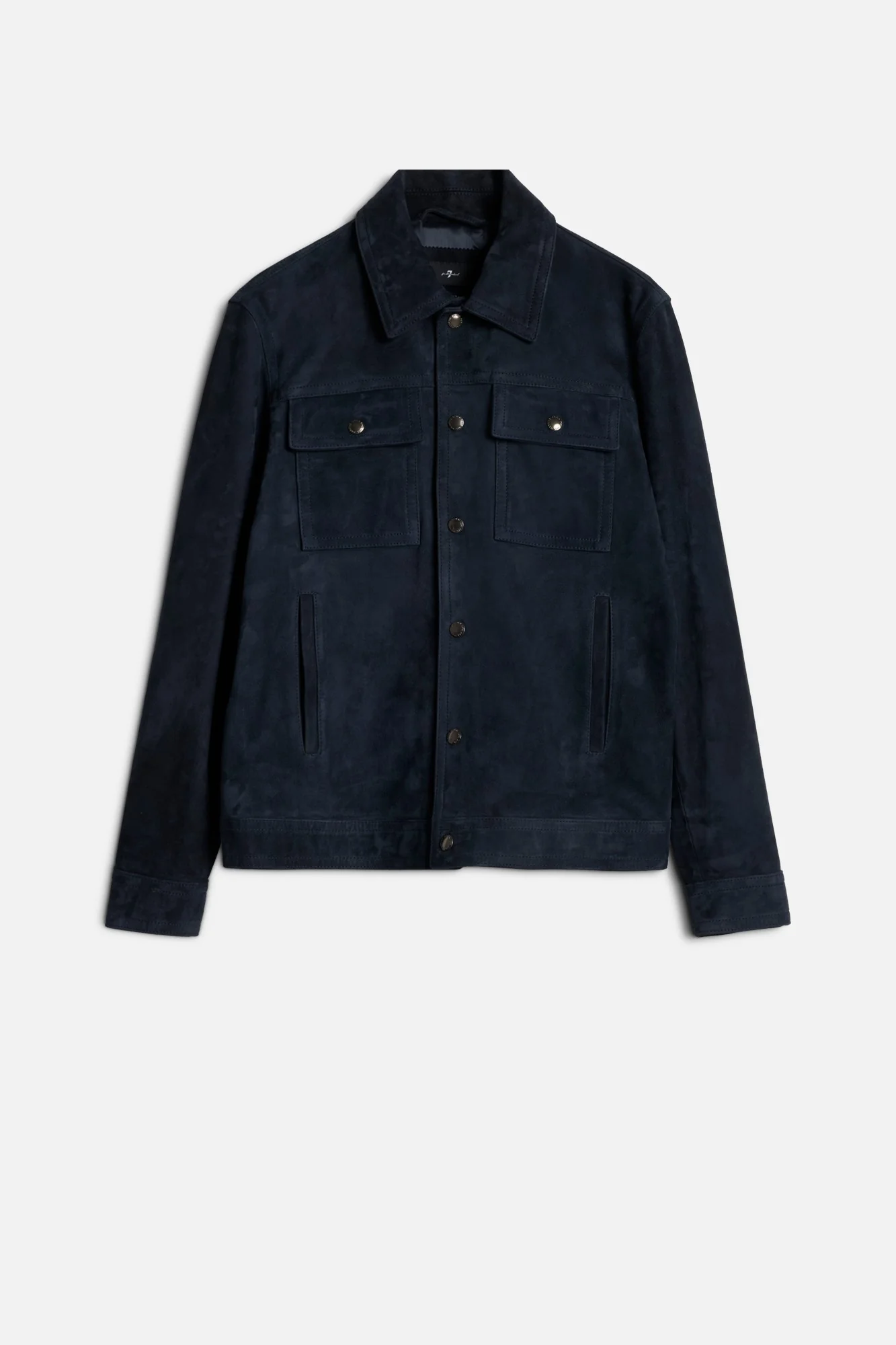 MODERN TRUCKER JACKET in Suede Midnight
