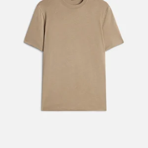 Lyocell Crewneck Tee in Silver Mink