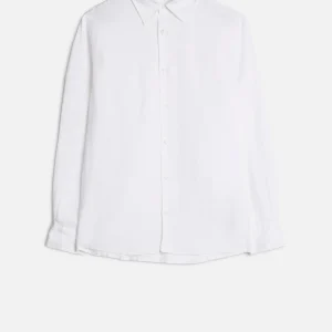 Classic Linen Button Up Shirt in White