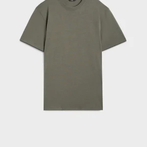 Lyocell Crewneck Tee in Army Green