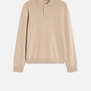 Cashmere Polo Sweater In Umber