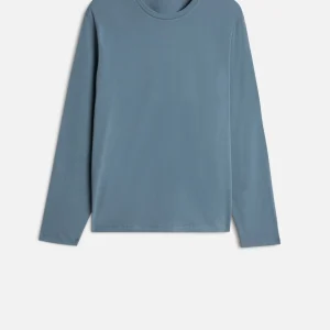Luxe Performance Long Sleeve Tee in Titan