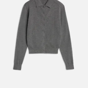 Cashmere Polo Cardigan in Korat