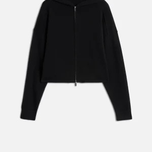 Cashmere Zipper Hoodie in Coal