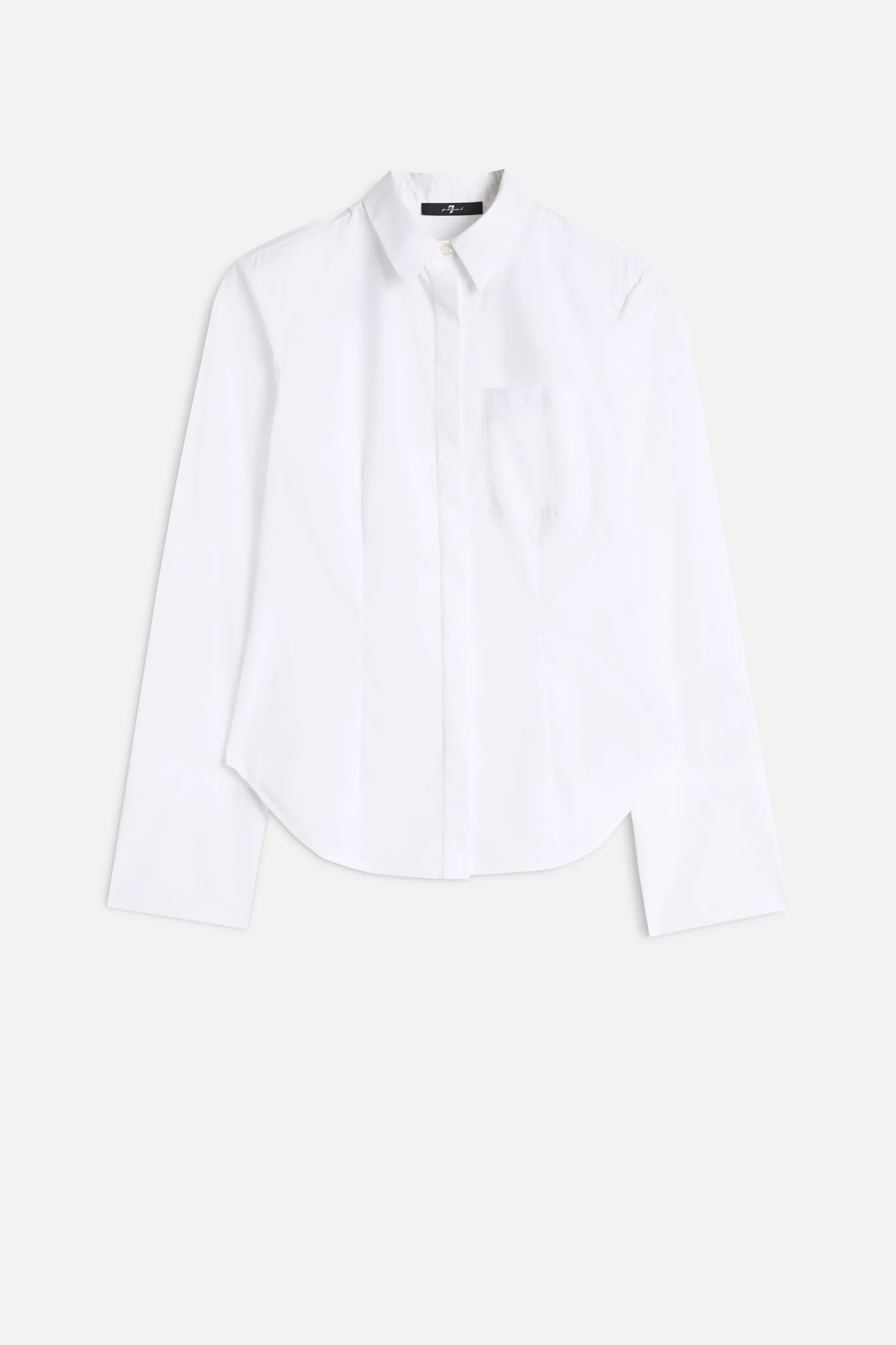 Poplin Fitted Shirt in White