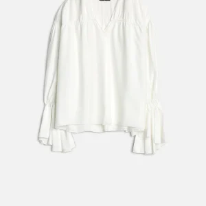 Silk Blend Ariel Shirt in White