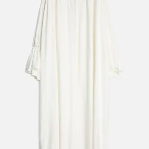 Ariel Silk Blend Dress in White
