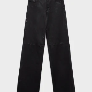 STOVEPIPE STRAIGHT in Leather Black