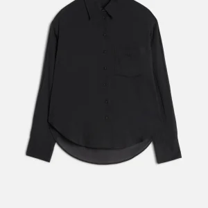 Oversize Button Down Shirt in Black