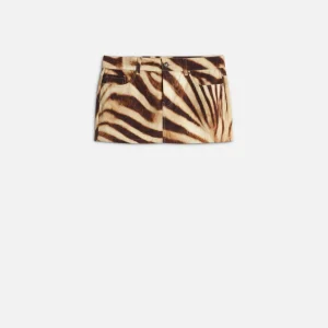 MINI SKIRT in Canvas Zebra