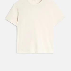Linen Blend Tee in Ivory