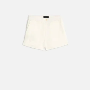 Linen Blend Chino Short in Ivory