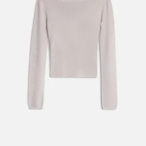 Boatneck Sweater in Silver Lurex