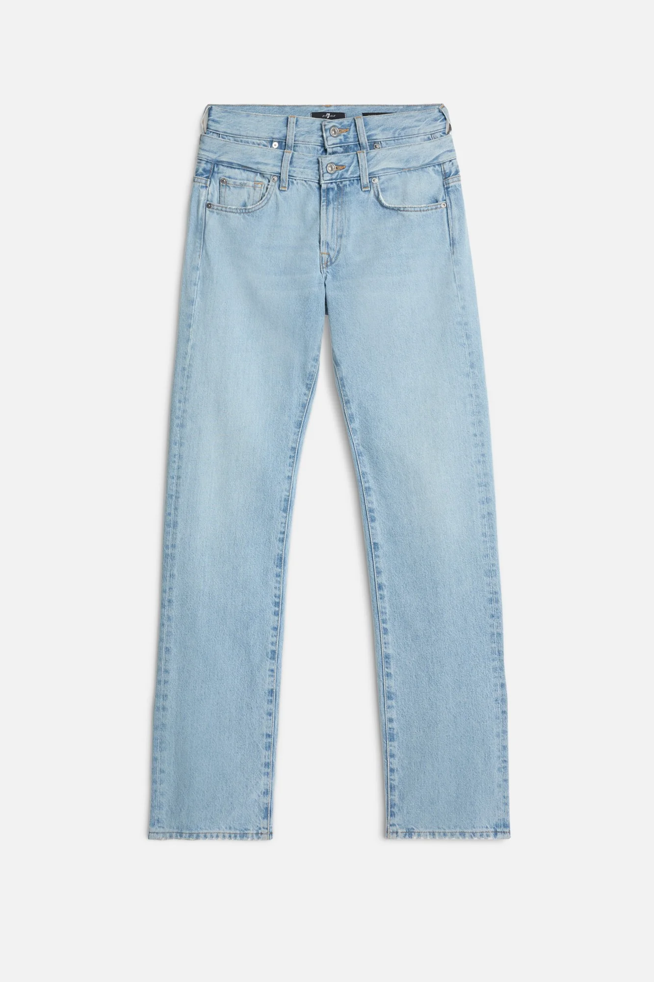 Double Waist Trouser in Bleach
