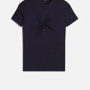 TWISTED TEE in Lyocell Navy