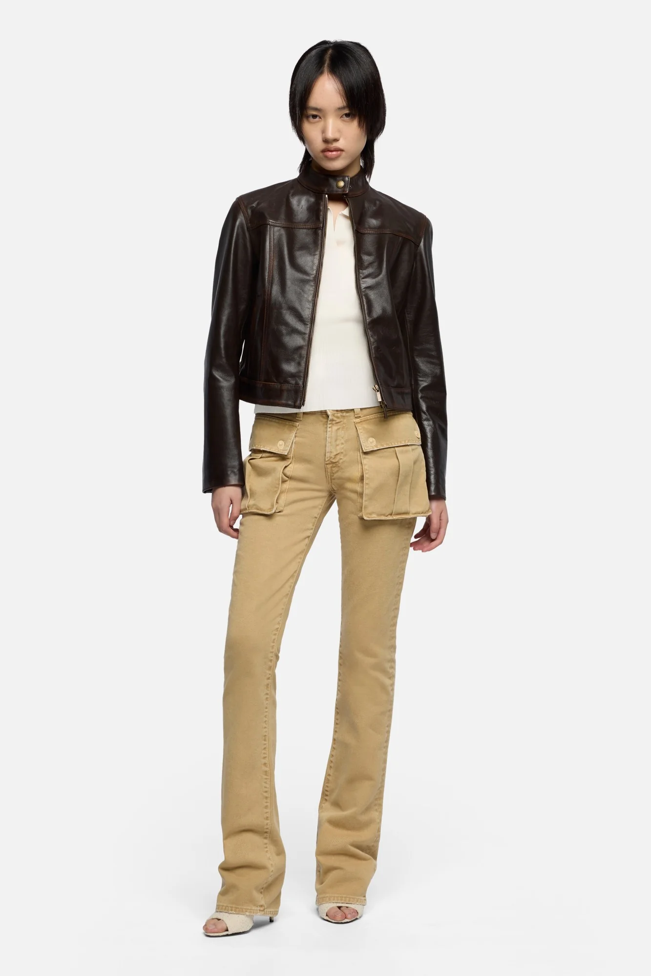 CARGO LOW SKINNY BOOT in Canvas Mocha - Image 2