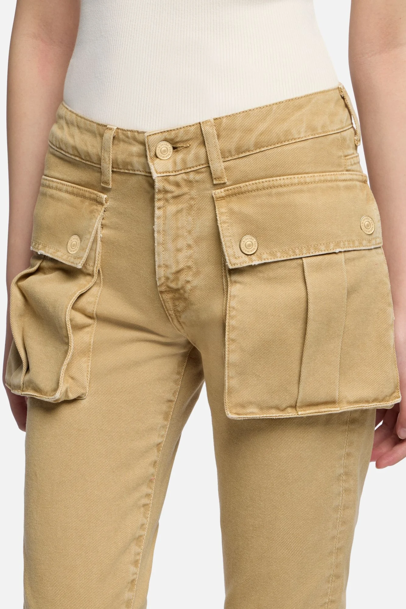 CARGO LOW SKINNY BOOT in Canvas Mocha - Image 4