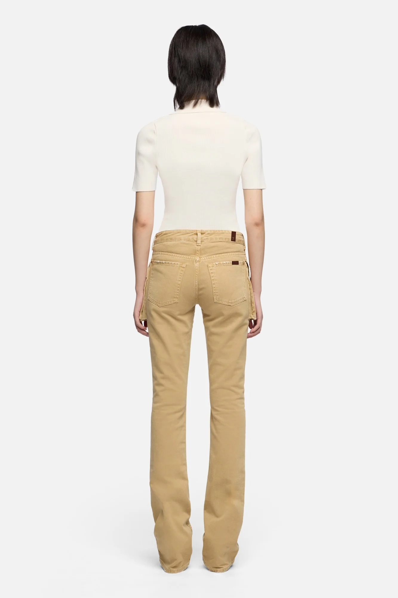 CARGO LOW SKINNY BOOT in Canvas Mocha - Image 5