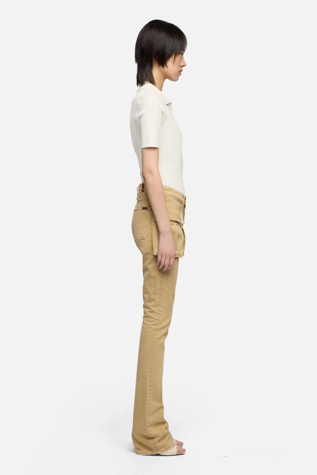 CARGO LOW SKINNY BOOT in Canvas Mocha - Image 6