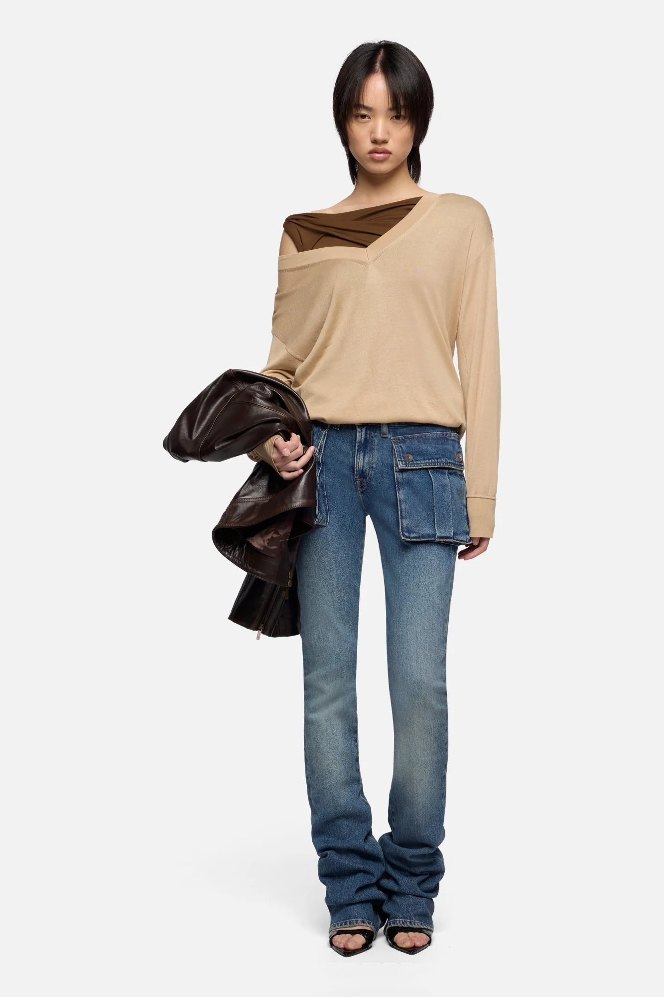 CARGO LOW SKINNY BOOT in Denim Velocity - Image 2