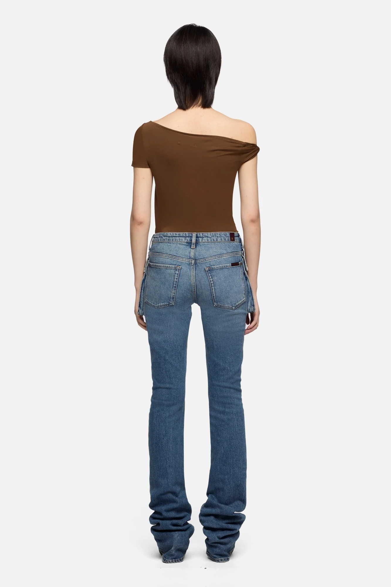 CARGO LOW SKINNY BOOT in Denim Velocity - Image 5