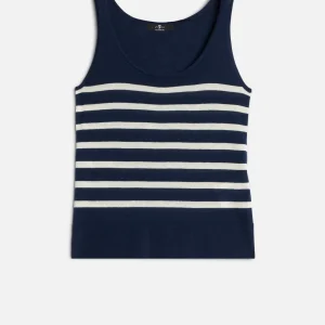 TANK in Cashmere Striped Ink